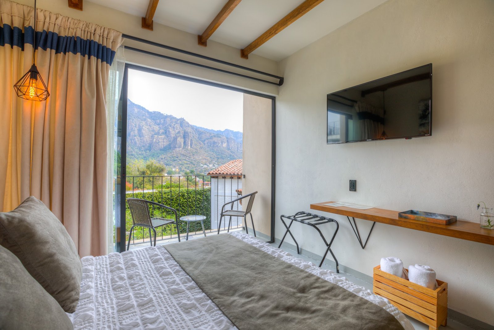 Habitación con balcón y vista al Tepozteco en Casa Ehua – foto 6
