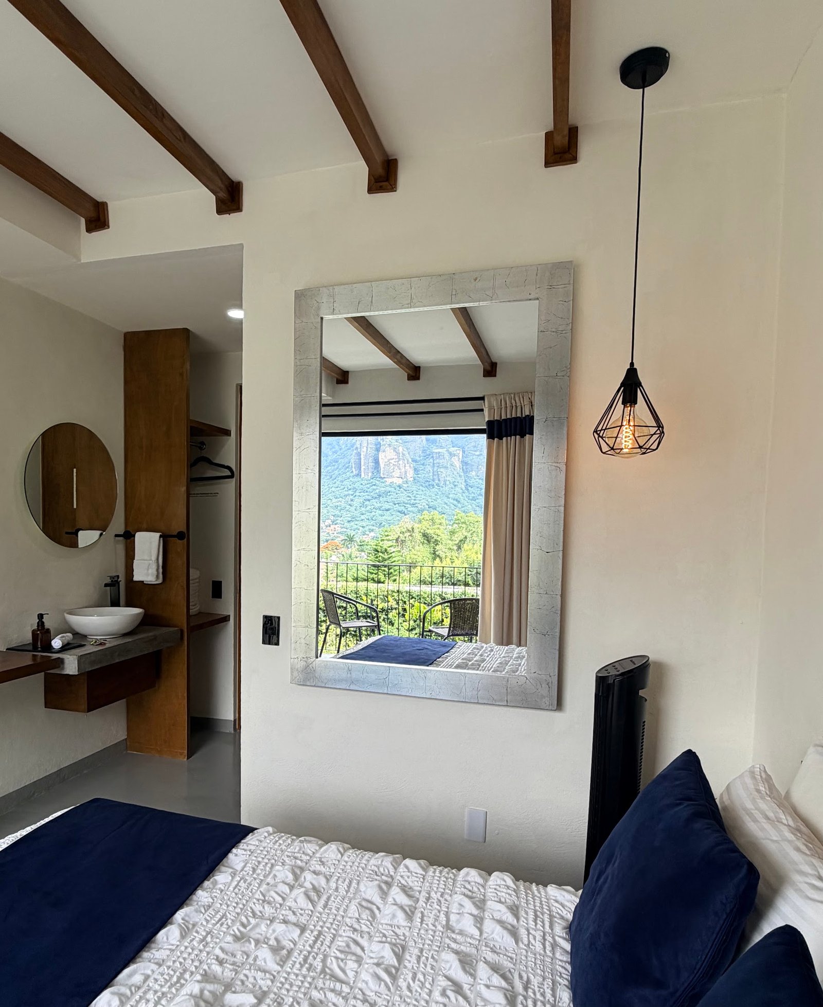 Habitación con balcón y vista al Tepozteco en Casa Ehua – foto 7