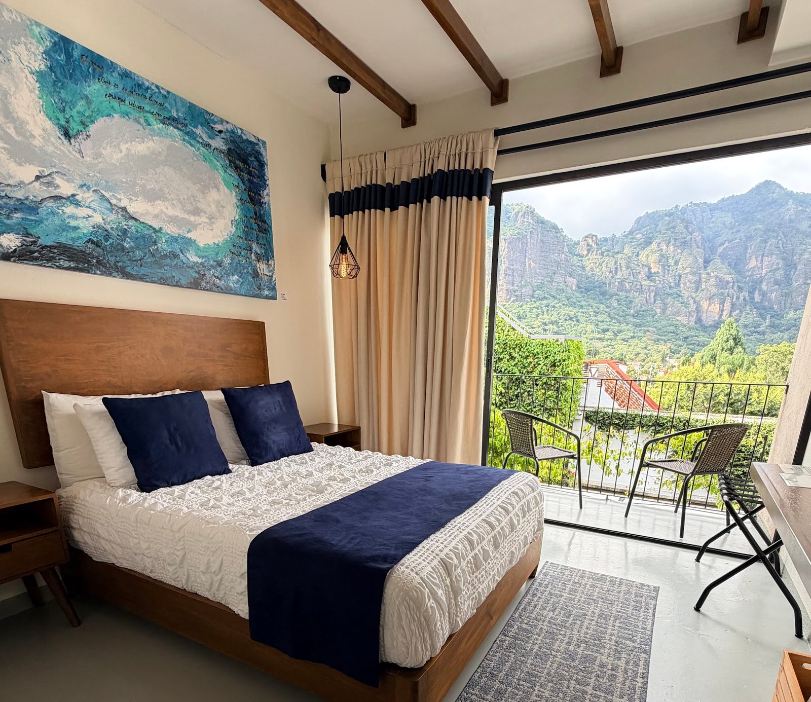 Habitación con balcón y vista al Tepozteco en Casa Ehua – foto 16