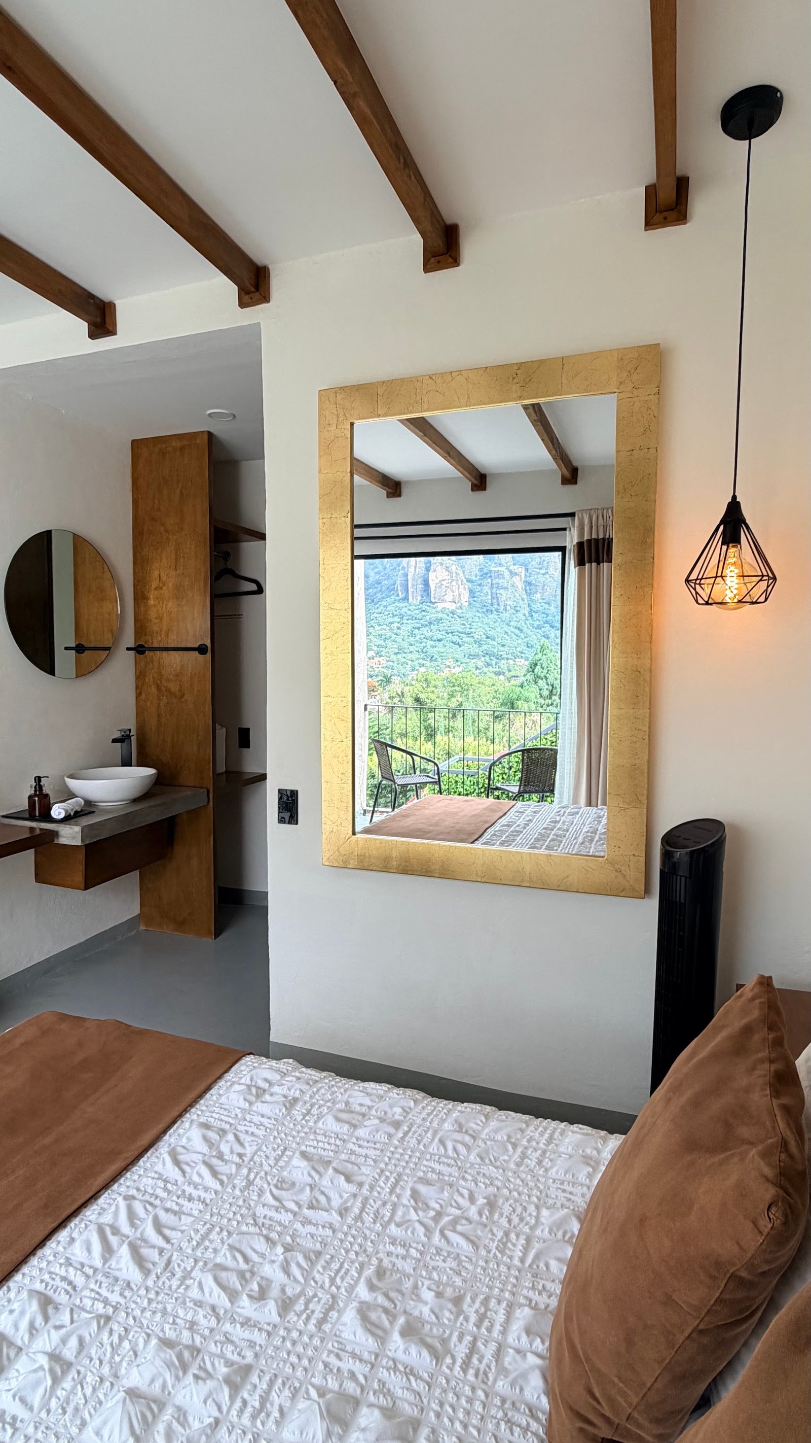 Habitación con balcón y vista al Tepozteco en Casa Ehua – foto 18
